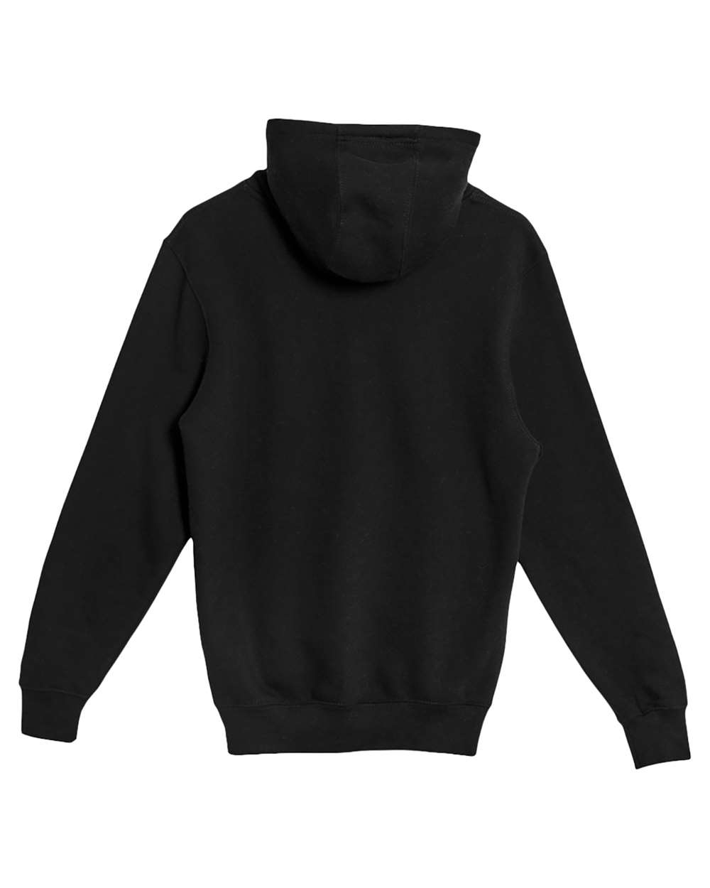 Lane Seven LS14003 Unisex Premium Full-Zip Hoodie Sweatshirt in Black, back