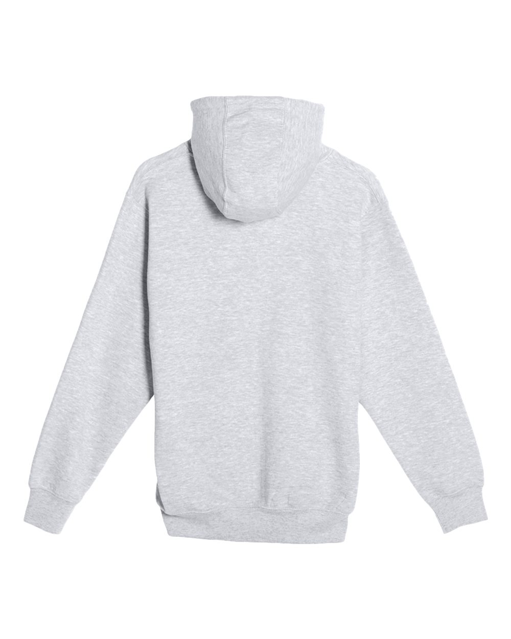 Lane Seven LS14003 Unisex Premium Full-Zip Hoodie Sweatshirt in Heather Grey, back