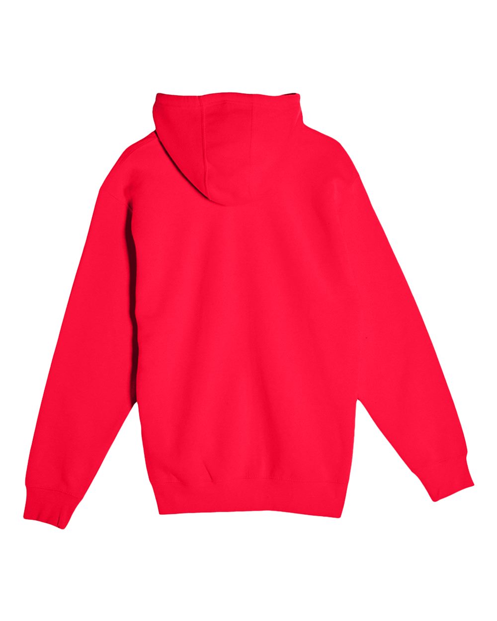 Lane Seven LS14003 Unisex Premium Full-Zip Hoodie Sweatshirt in Red, back