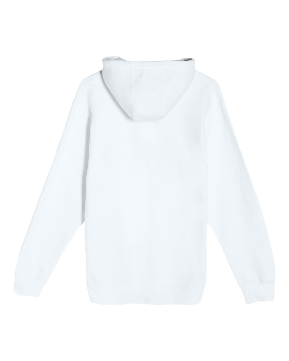 Lane Seven LS14003 Unisex Premium Full-Zip Hoodie Sweatshirt in White, back