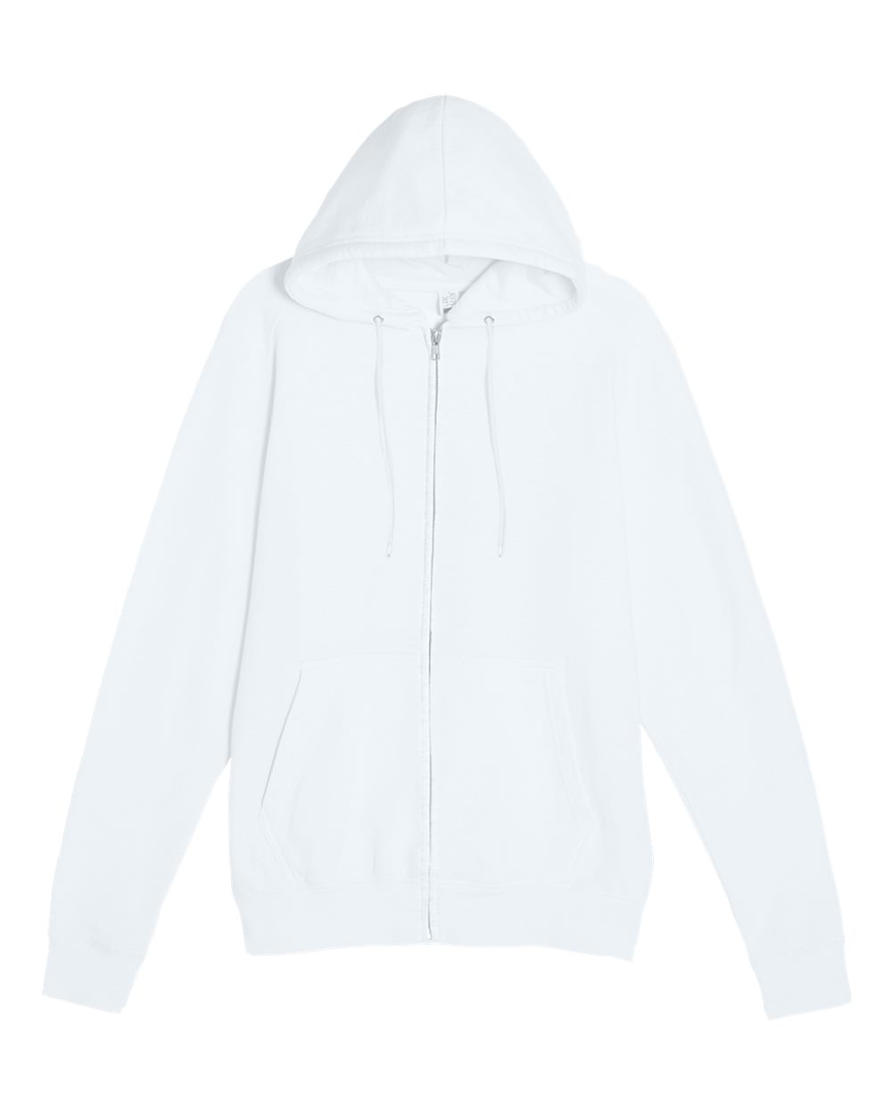 Lane Seven LS14003 Unisex Premium Full-Zip Hoodie Sweatshirt in White
