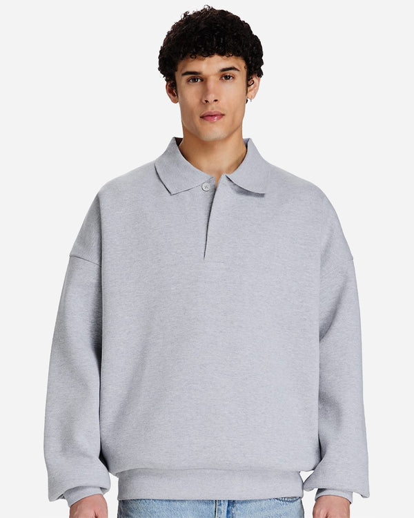 Lane Seven LS24012 Unisex Element Polo Collar Crewneck Sweatshirt