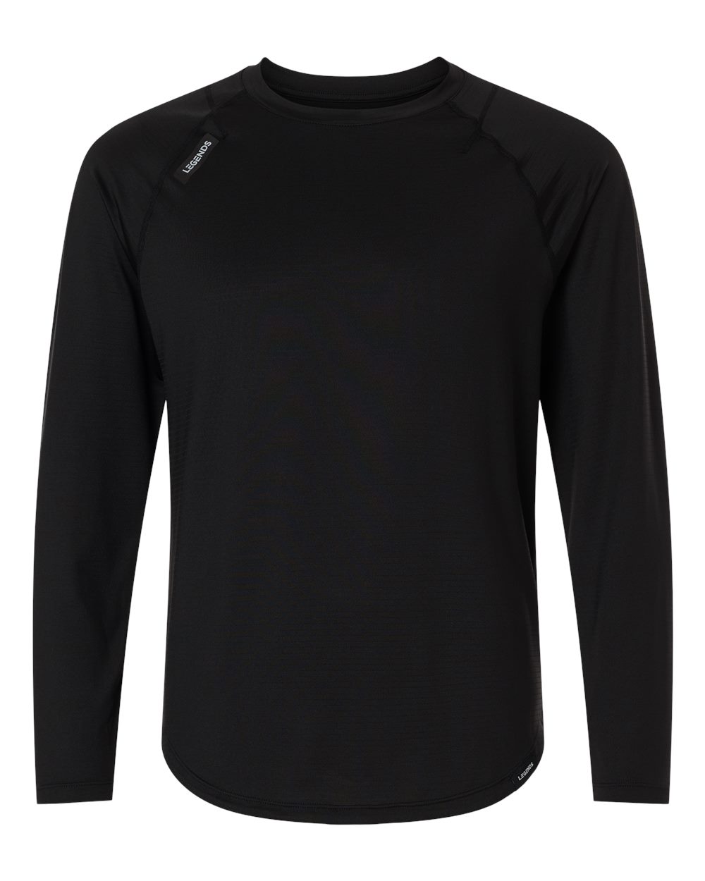 Legends LSM00T018 Men's Enzo Long Sleeve T-Shirt in Black