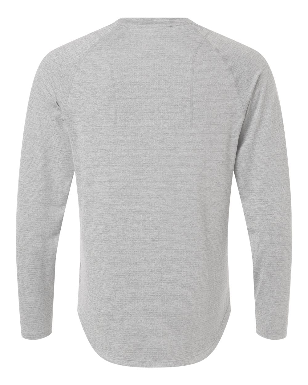 Legends LSM00T018 Men's Enzo Long Sleeve T-Shirt in Heather Grey, back