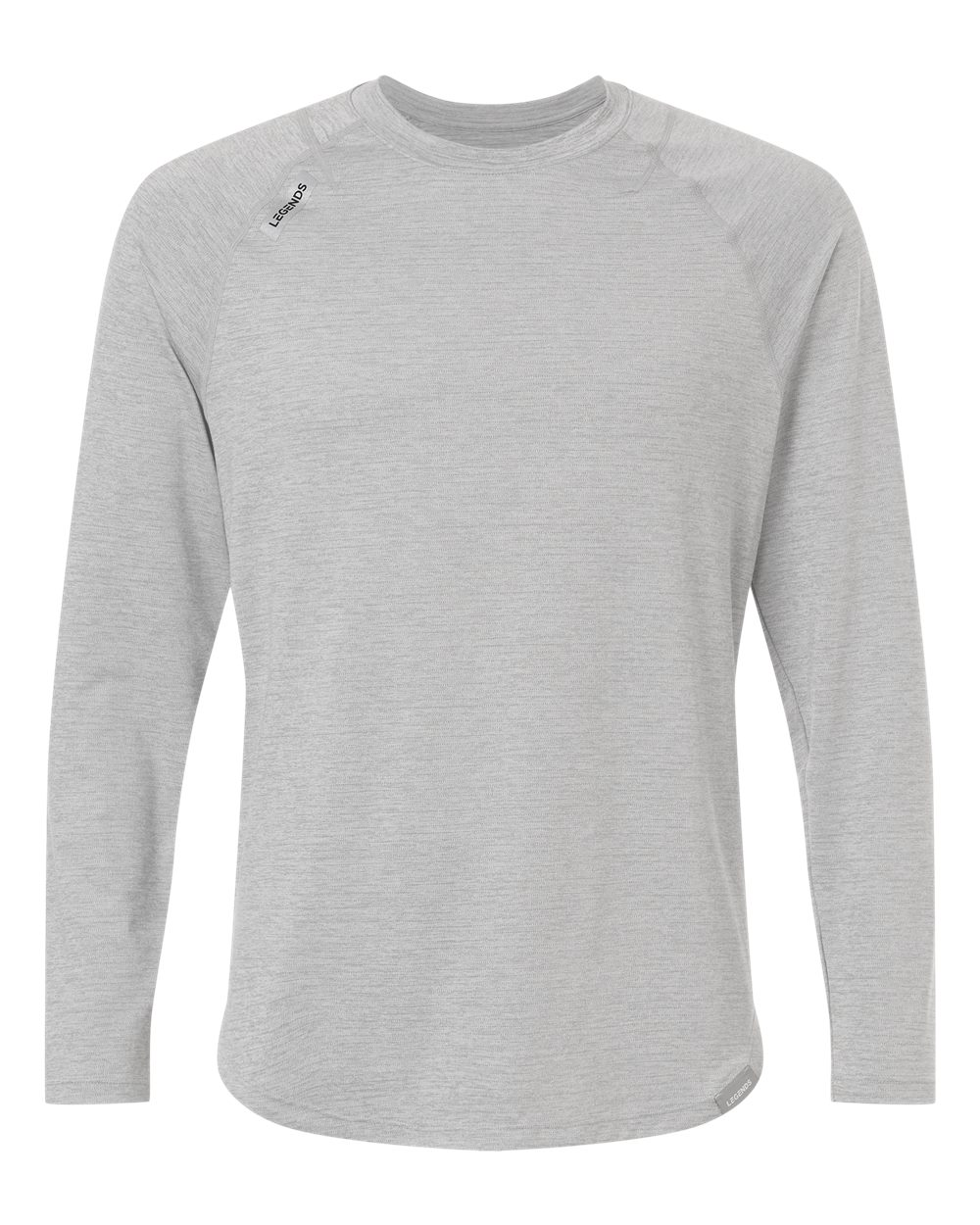 Legends LSM00T018 Men's Enzo Long Sleeve T-Shirt in Heather Grey