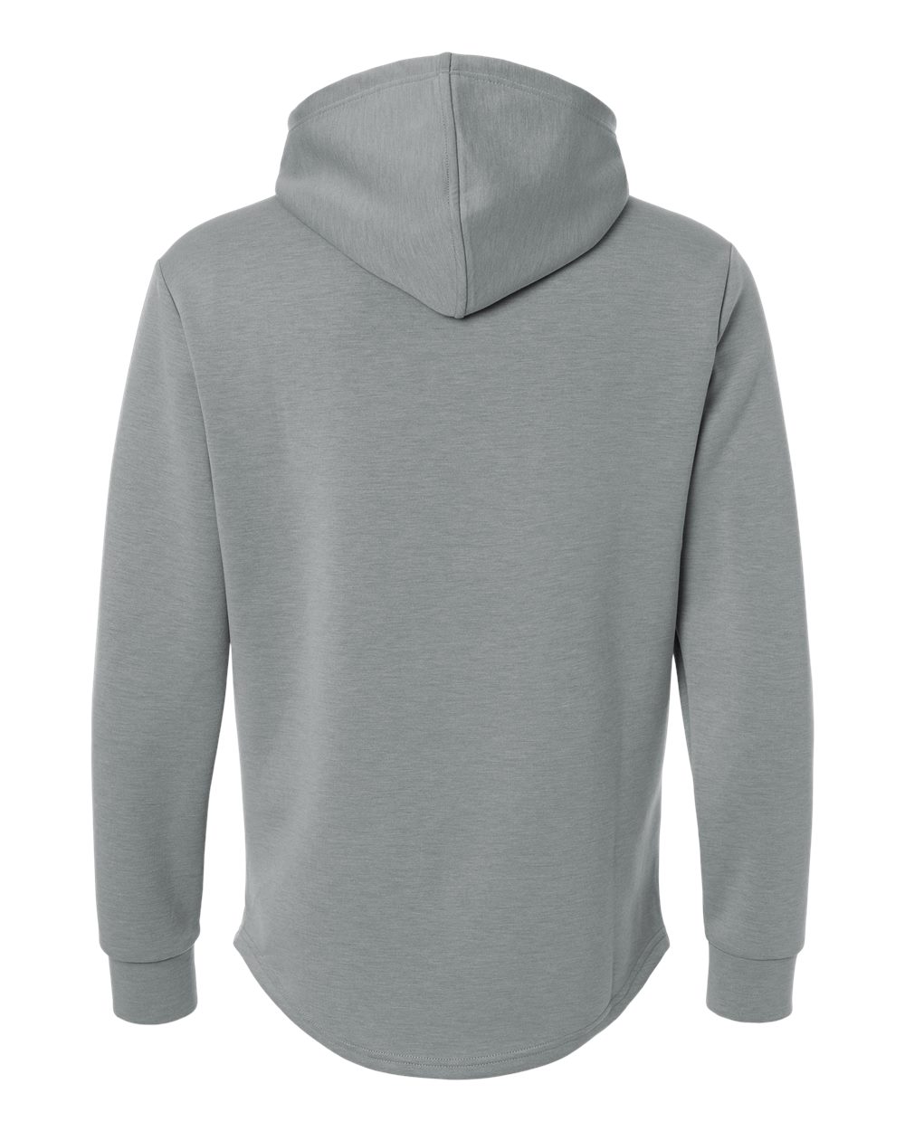 Legends SWM00J007 Men's Hawthorne Tech Hooded Sweatshirt in Medium Grey Heather, back