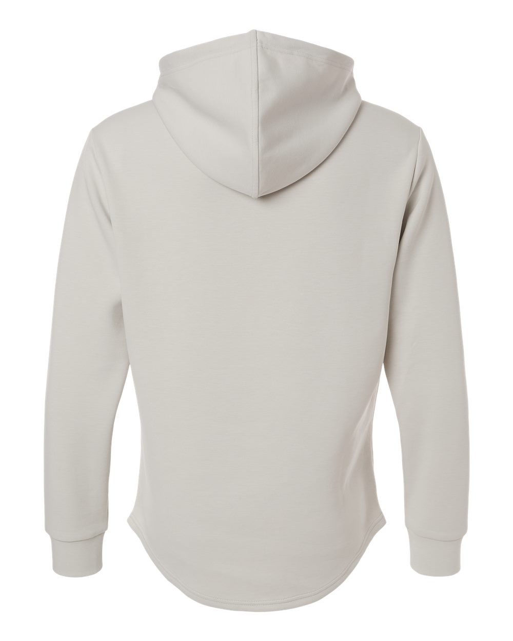 Legends SWM00J007 Men's Hawthorne Tech Hooded Sweatshirt in Stone Heather, back