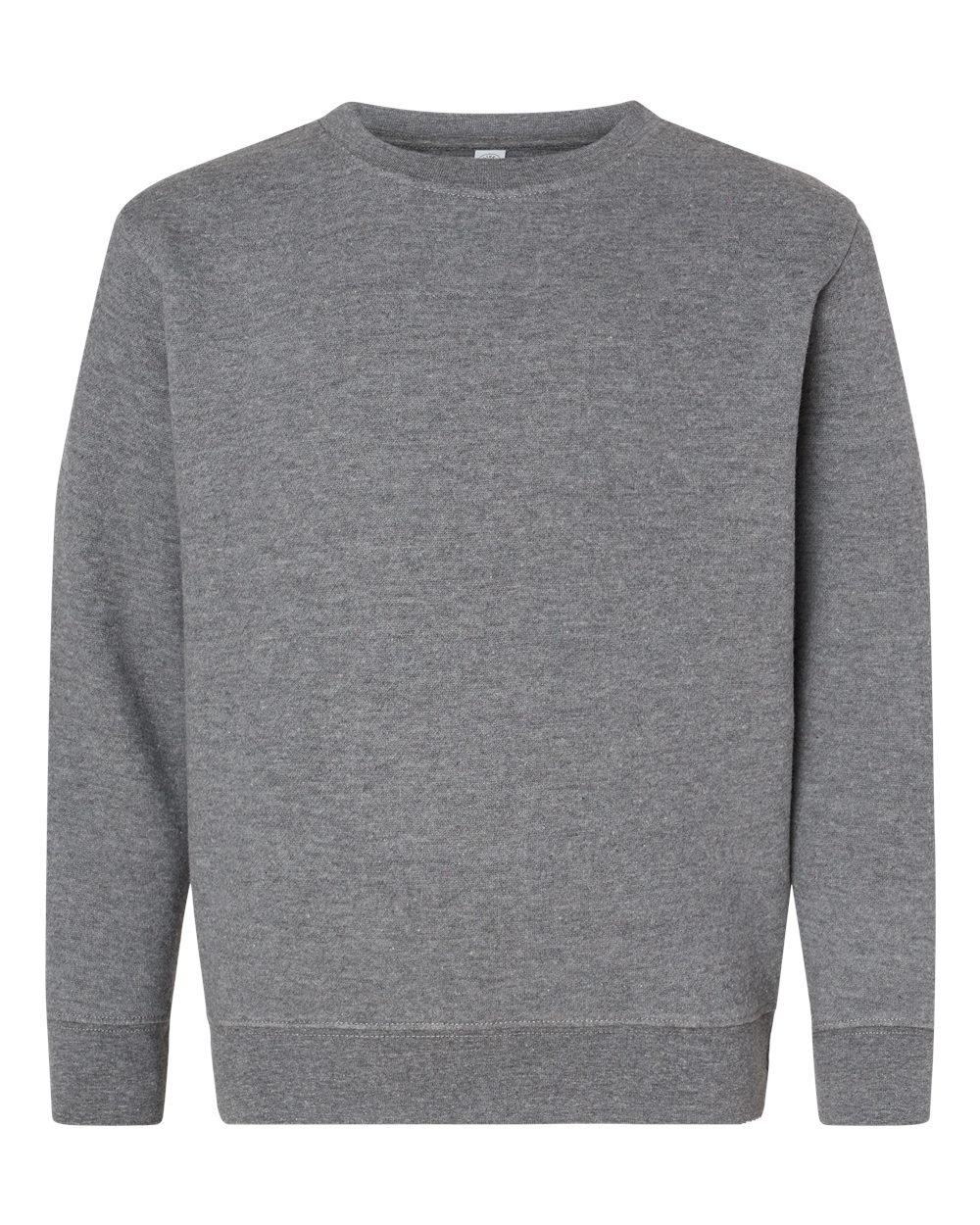 Live & Tell by LAT 2225 Youth Crewneck Sweatshirt in Granite Heather