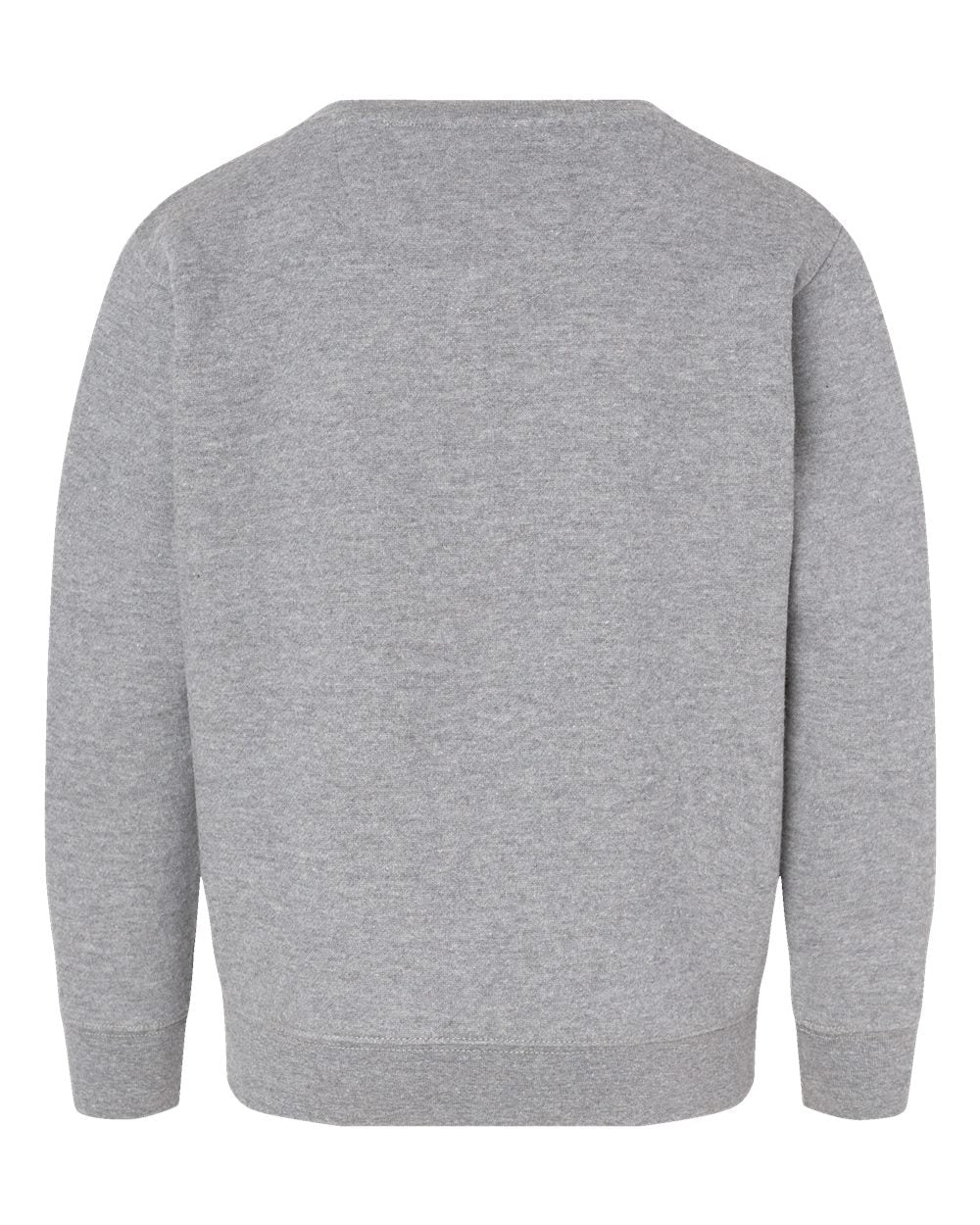 Live & Tell by LAT 2225 Youth Crewneck Sweatshirt in Heather, back