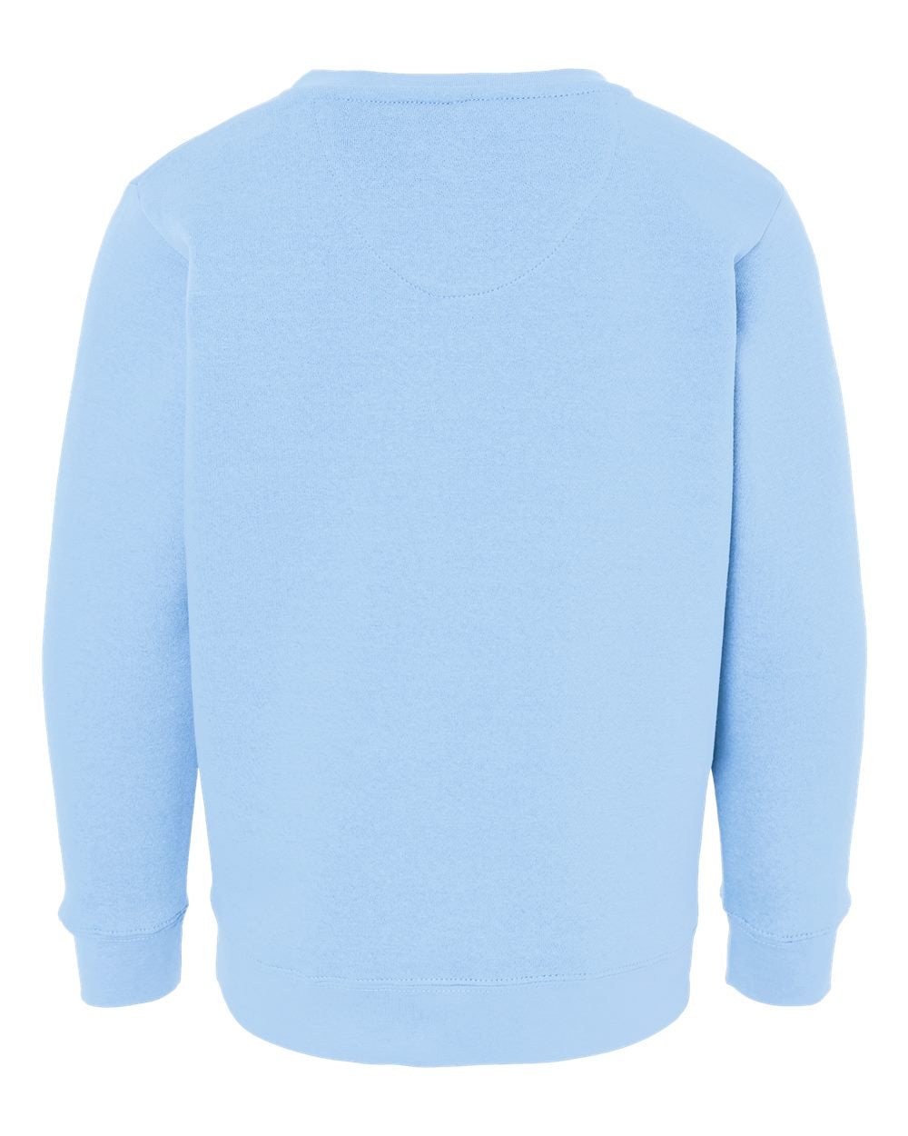 Live & Tell by LAT 2225 Youth Crewneck Sweatshirt in Light Blue, back