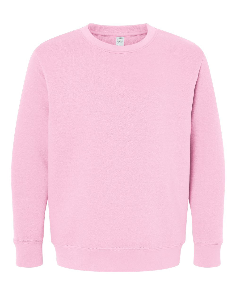 Live & Tell by LAT 2225 Youth Crewneck Sweatshirt in Pink