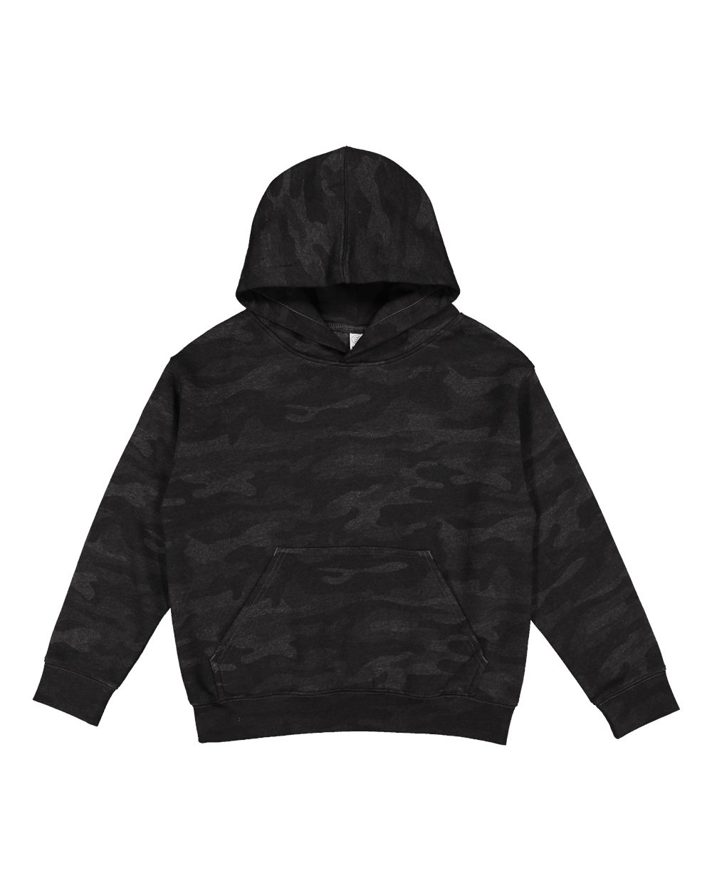 Live & Tell by LAT 2296 Youth Hoodie Sweatshirt in Storm Camo