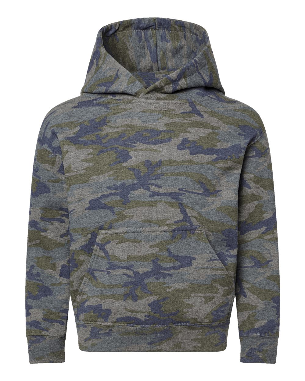 Live & Tell by LAT 2296 Youth Hoodie Sweatshirt in Vintage Camo
