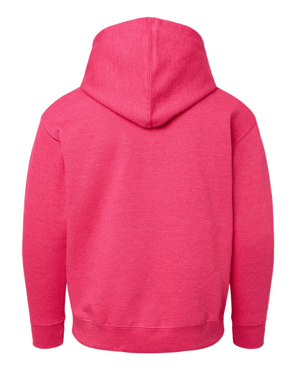 Live & Tell by LAT 2296 Youth Hoodie Sweatshirt in Vintage Hot Pink, back