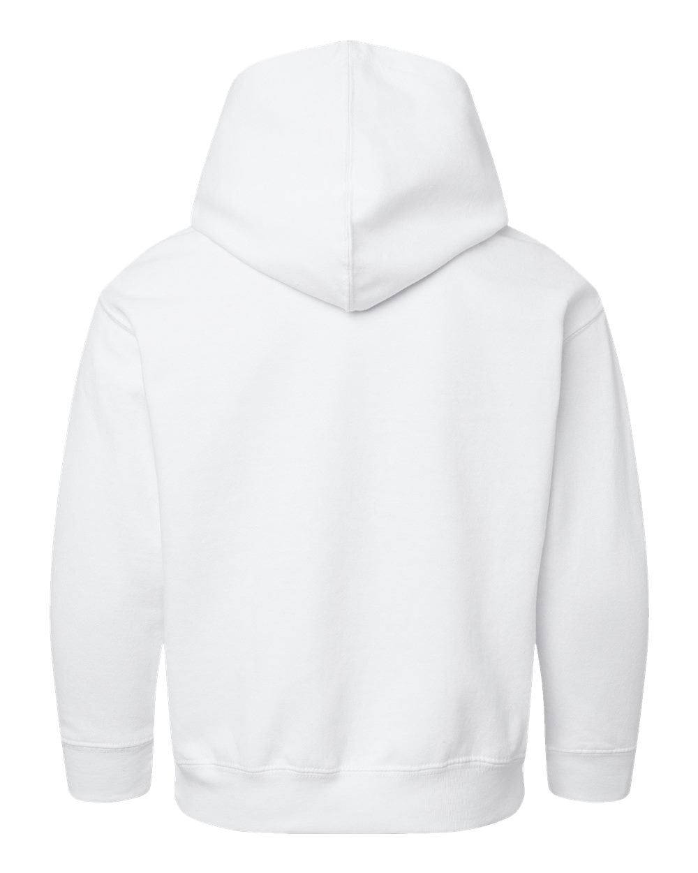 Live & Tell by LAT 2296 Youth Hoodie Sweatshirt in White, back