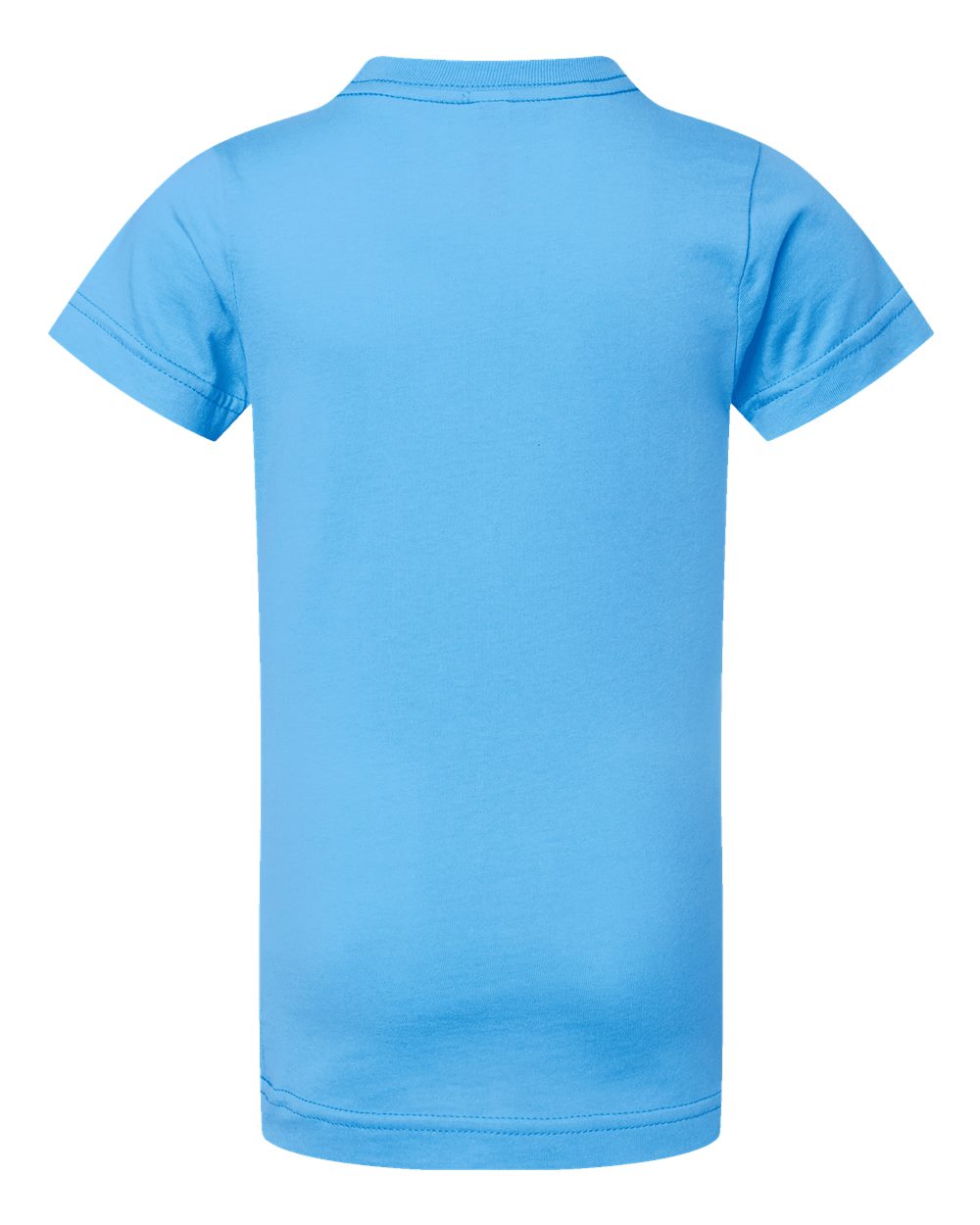Live & Tell by LAT 2616 Girls' Fine Jersey Tee in Aqua, back
