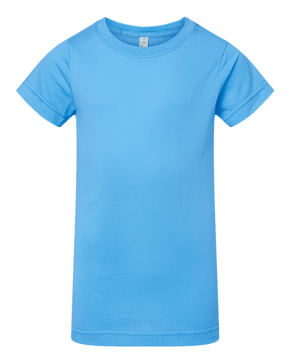 Live & Tell by LAT 2616 Girls' Fine Jersey Tee in Aqua