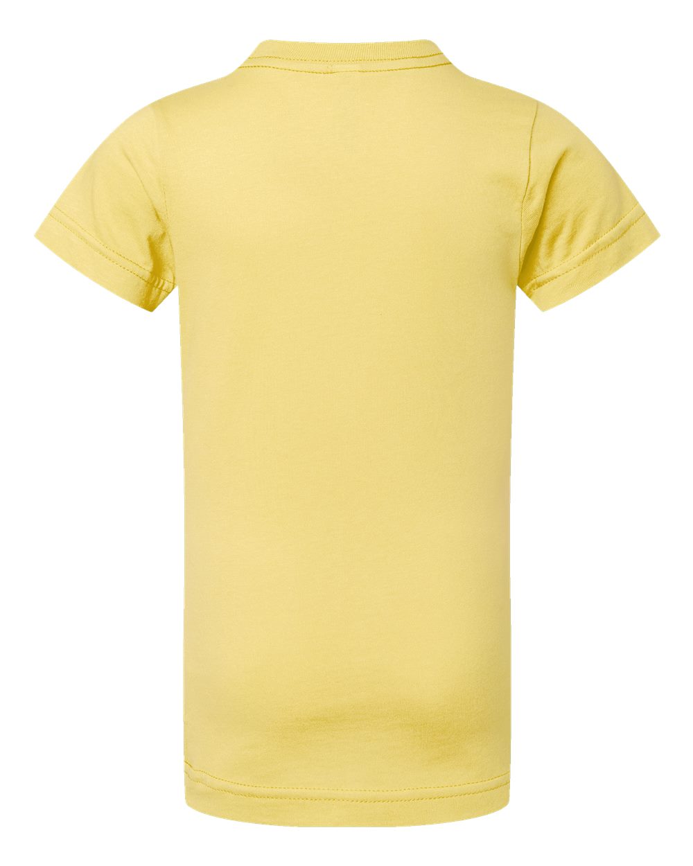 Live & Tell by LAT 2616 Girls' Fine Jersey Tee in Butter, back
