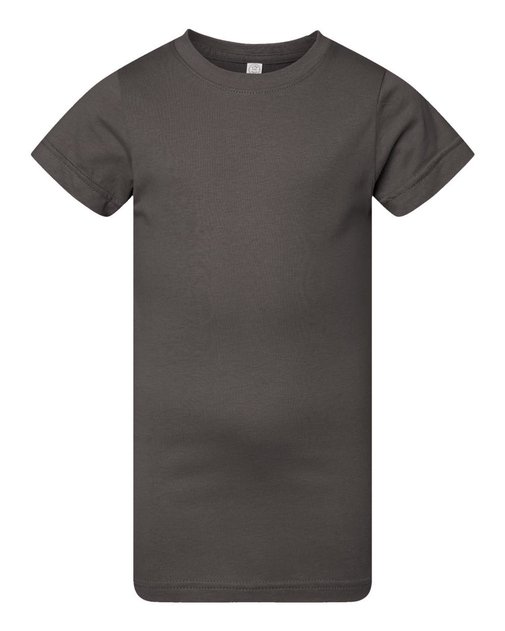Live & Tell by LAT 2616 Girls' Fine Jersey Tee in Charcoal
