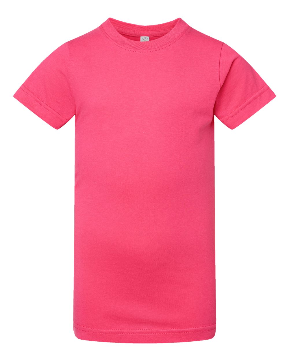 Live & Tell by LAT 2616 Girls' Fine Jersey Tee in Hot Pink