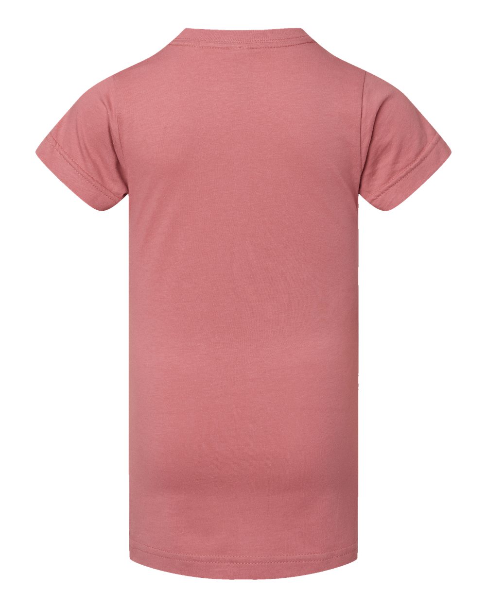Live & Tell by LAT 2616 Girls' Fine Jersey Tee in Mauvelous, back