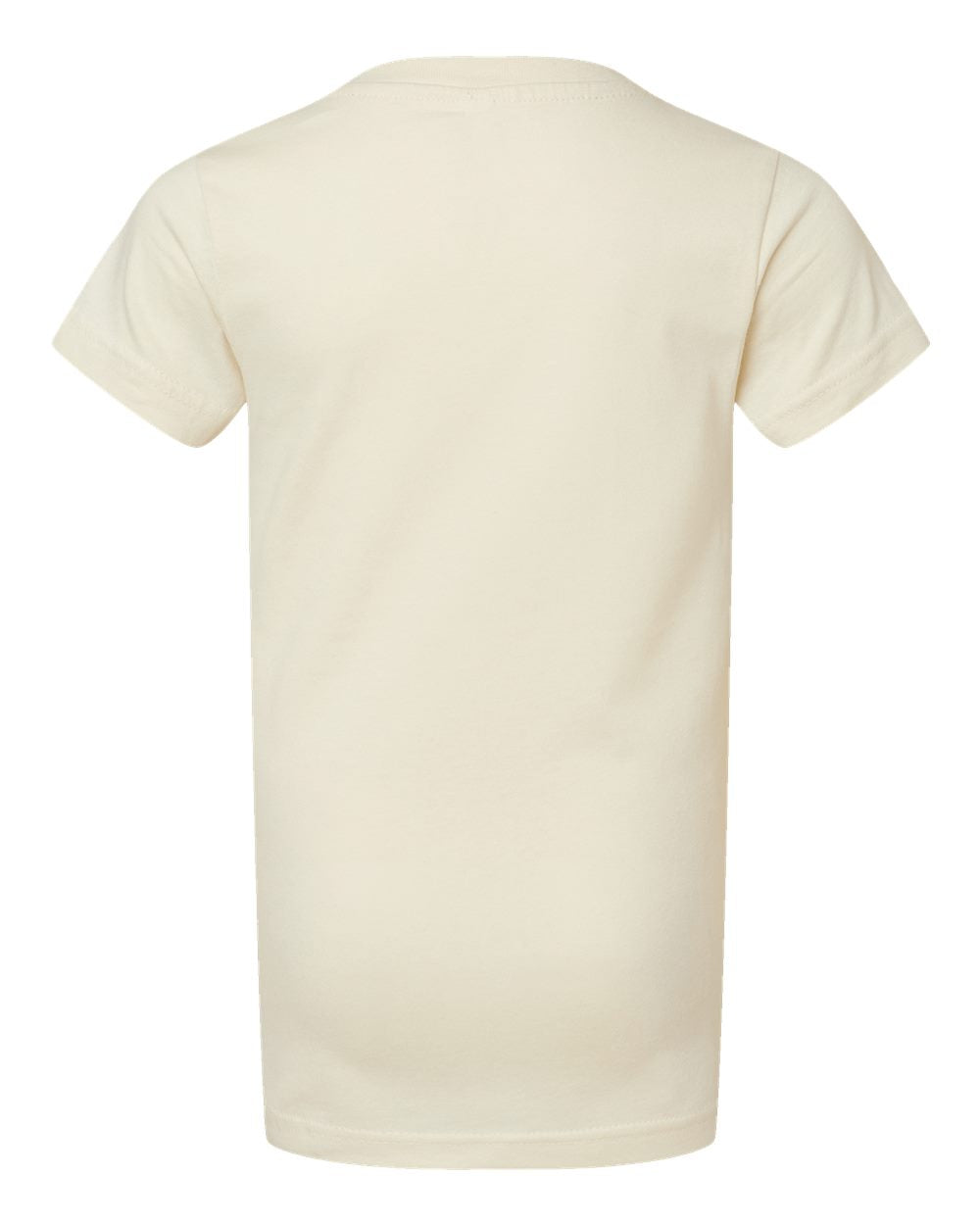 Live & Tell by LAT 2616 Girls' Fine Jersey Tee in Natural, back