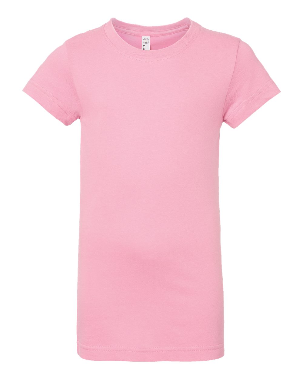 Live & Tell by LAT 2616 Girls' Fine Jersey Tee in Pink