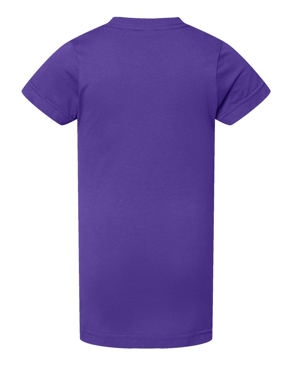 Live & Tell by LAT 2616 Girls' Fine Jersey Tee in Purple, back