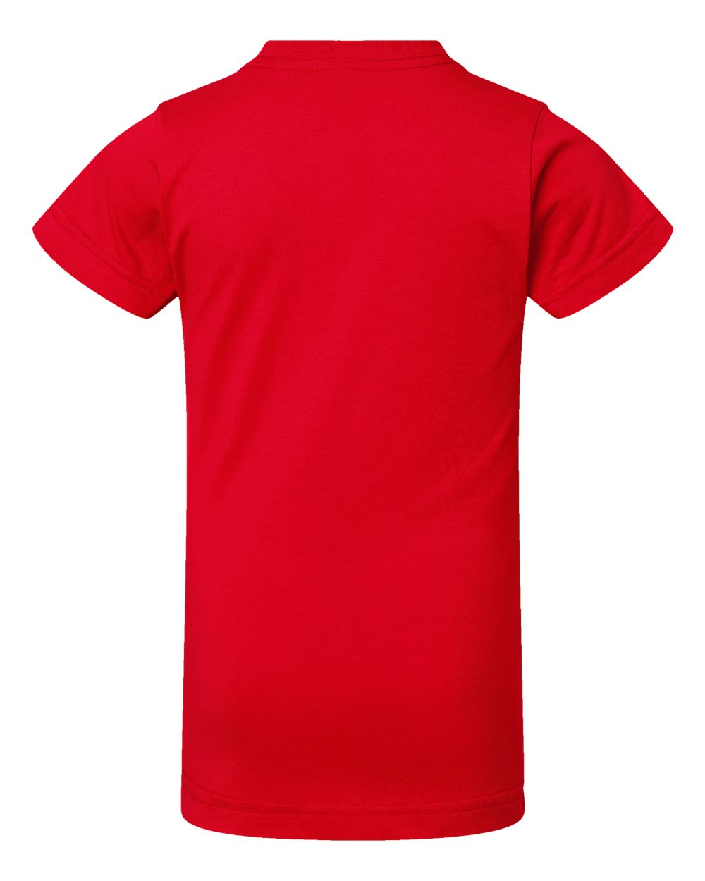 Live & Tell by LAT 2616 Girls' Fine Jersey Tee in Red, back