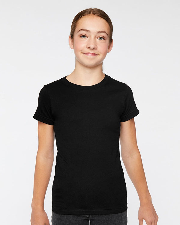 Live & Tell by LAT 2616 Girls' Fine Jersey Tee