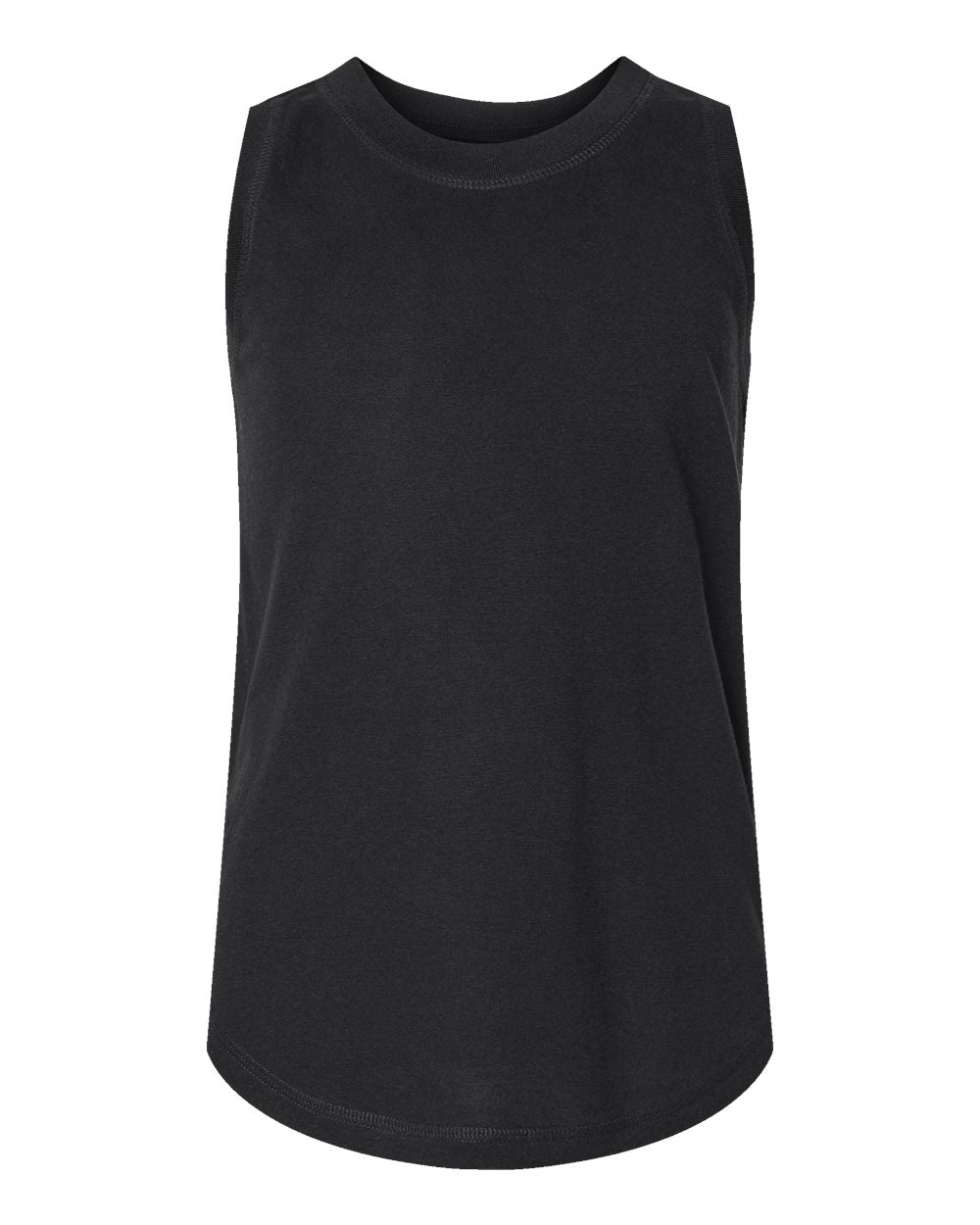 Live & Tell by LAT 2692 Girls' Relaxed Fine Jersey Tank in Black