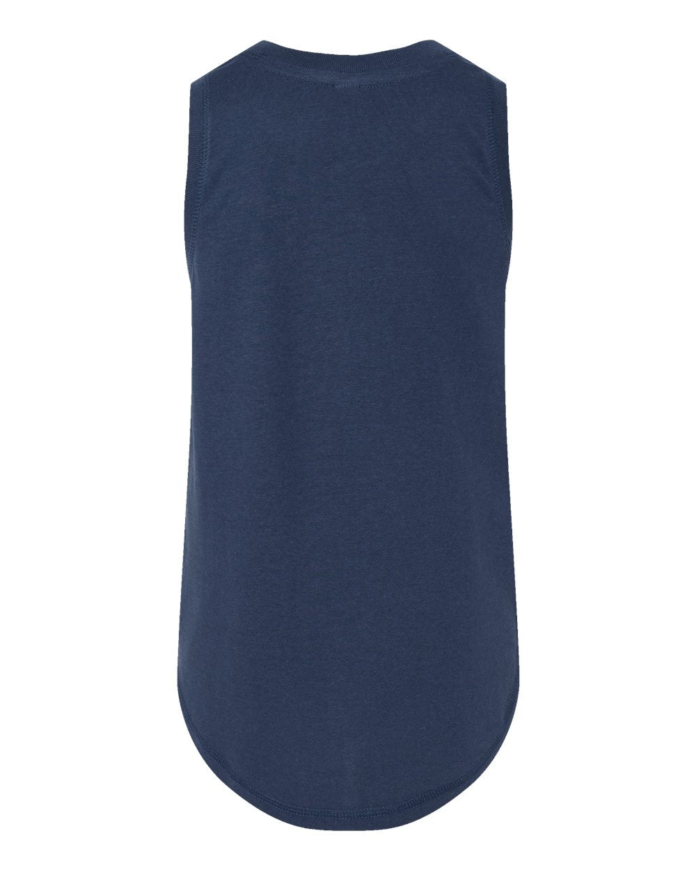 Live & Tell by LAT 2692 Girls' Relaxed Fine Jersey Tank in Denim, back
