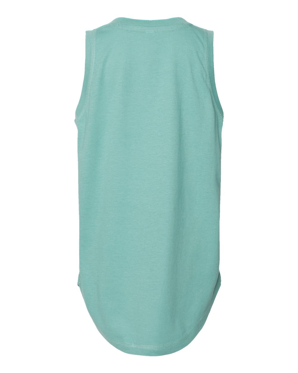 Live & Tell by LAT 2692 Girls' Relaxed Fine Jersey Tank in Saltwater, back