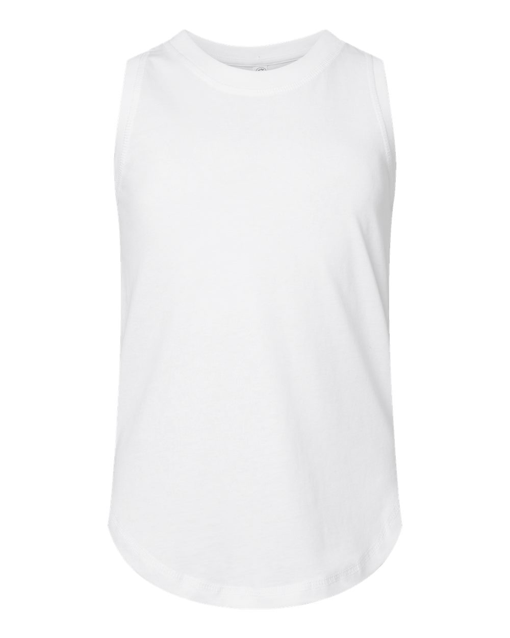 Live & Tell by LAT 2692 Girls' Relaxed Fine Jersey Tank in White