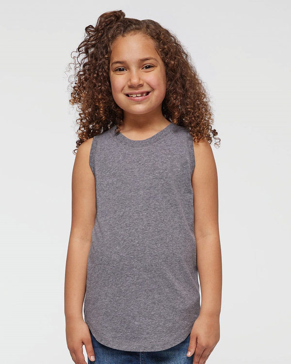 Live & Tell by LAT 2692 Girls' Relaxed Fine Jersey Tank