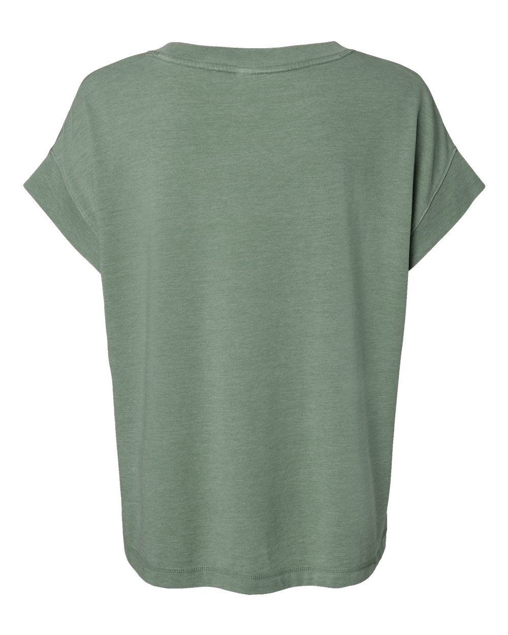 Live & Tell by LAT 3502 Women's Vintage Wash Tee in Washed Basil, back