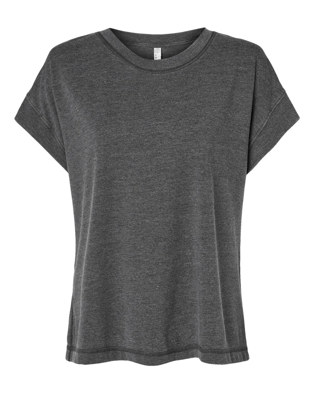 Live & Tell by LAT 3502 Women's Vintage Wash Tee in Washed Black