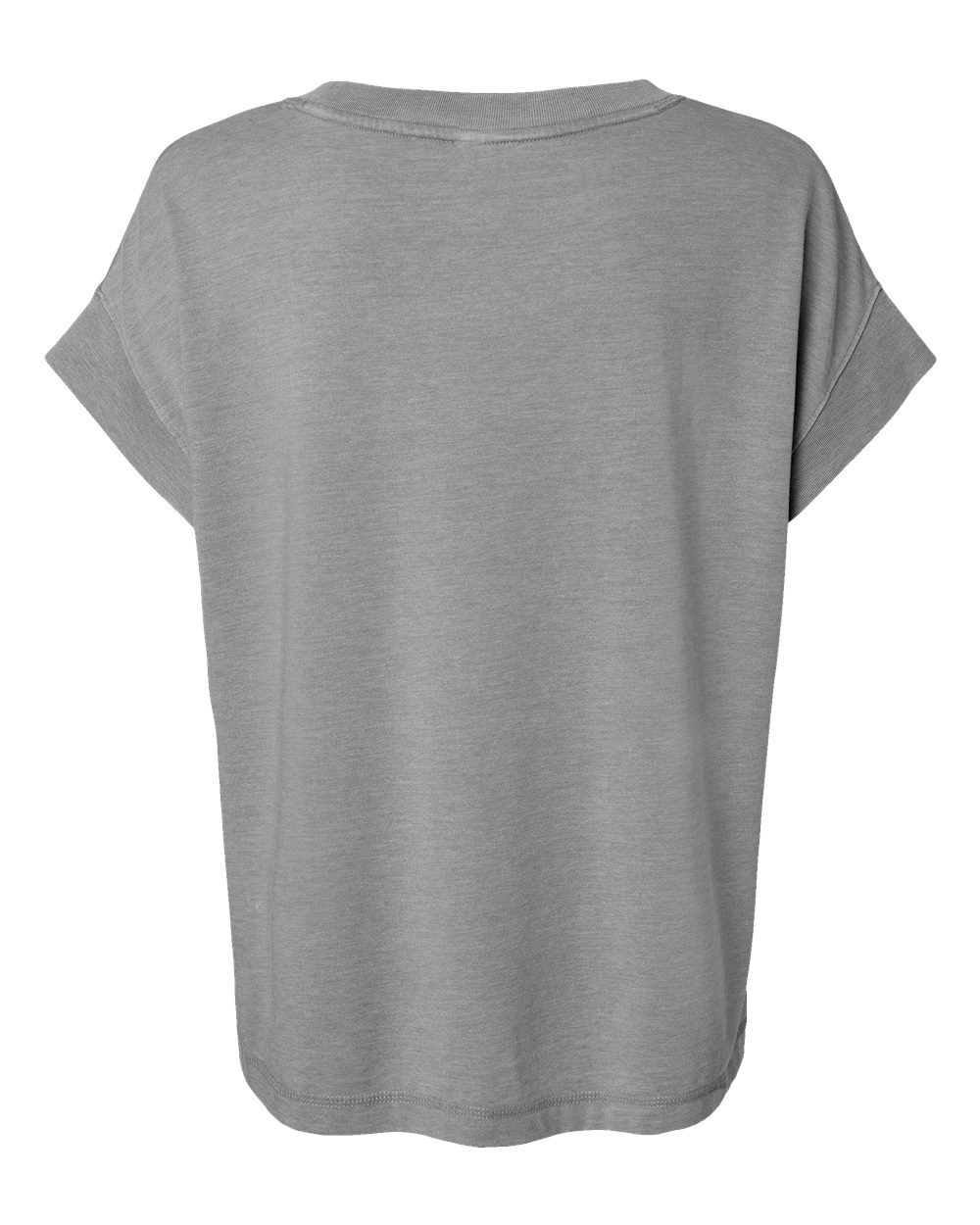 Live & Tell by LAT 3502 Women's Vintage Wash Tee in Washed Grey, back