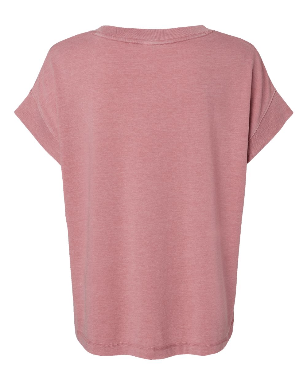 Live & Tell by LAT 3502 Women's Vintage Wash Tee in Washed Mauvelous, back