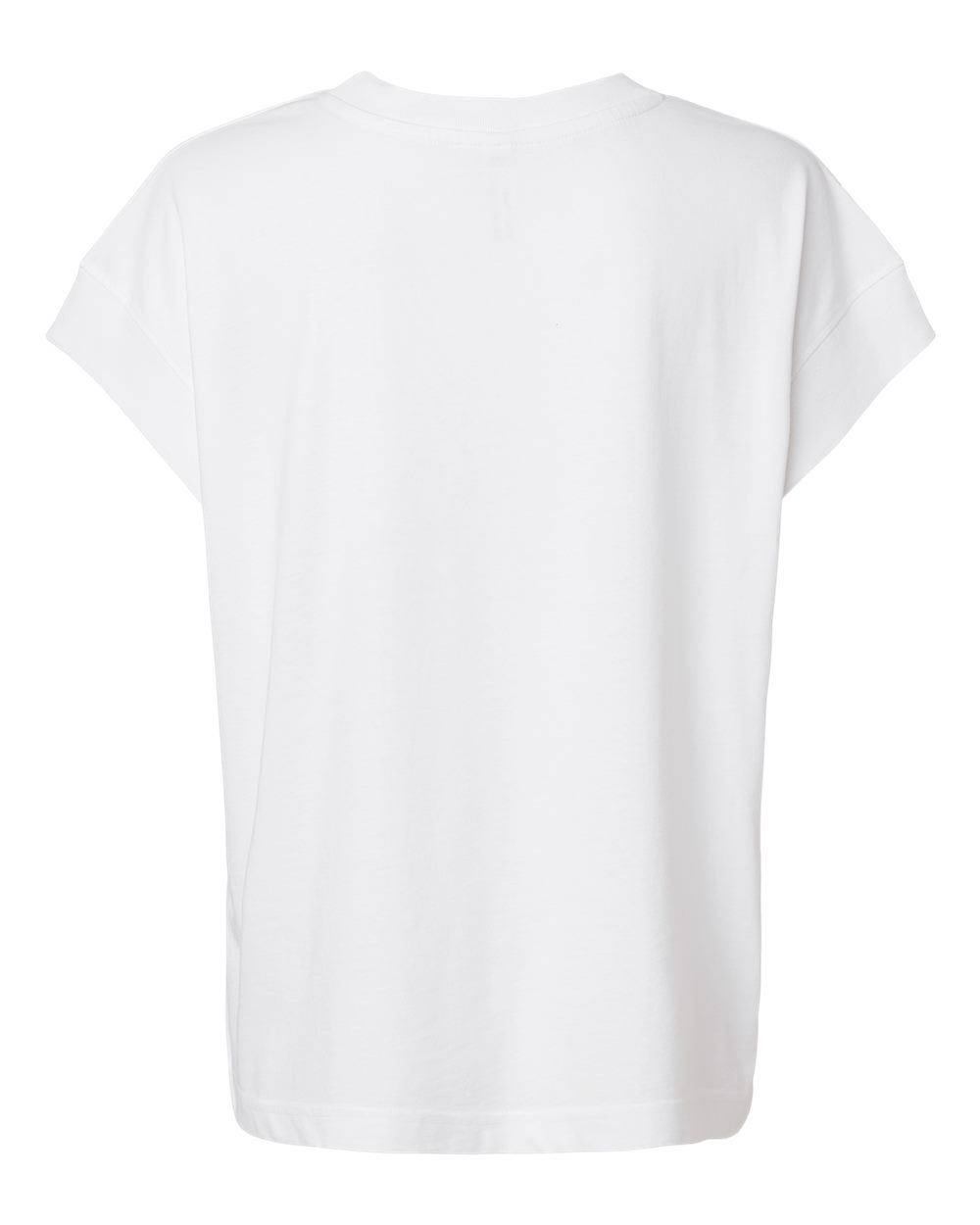 Live & Tell by LAT 3502 Women's Vintage Wash Tee in Washed White, back