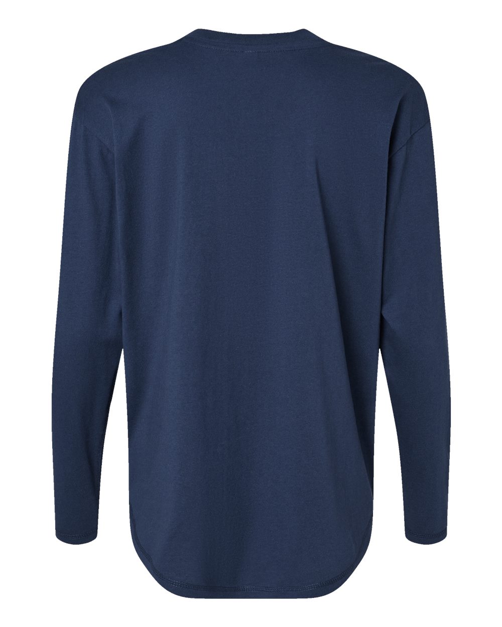 Live & Tell by LAT 3508 Women's Fine Jersey Long Sleeve Tee in Denim, back