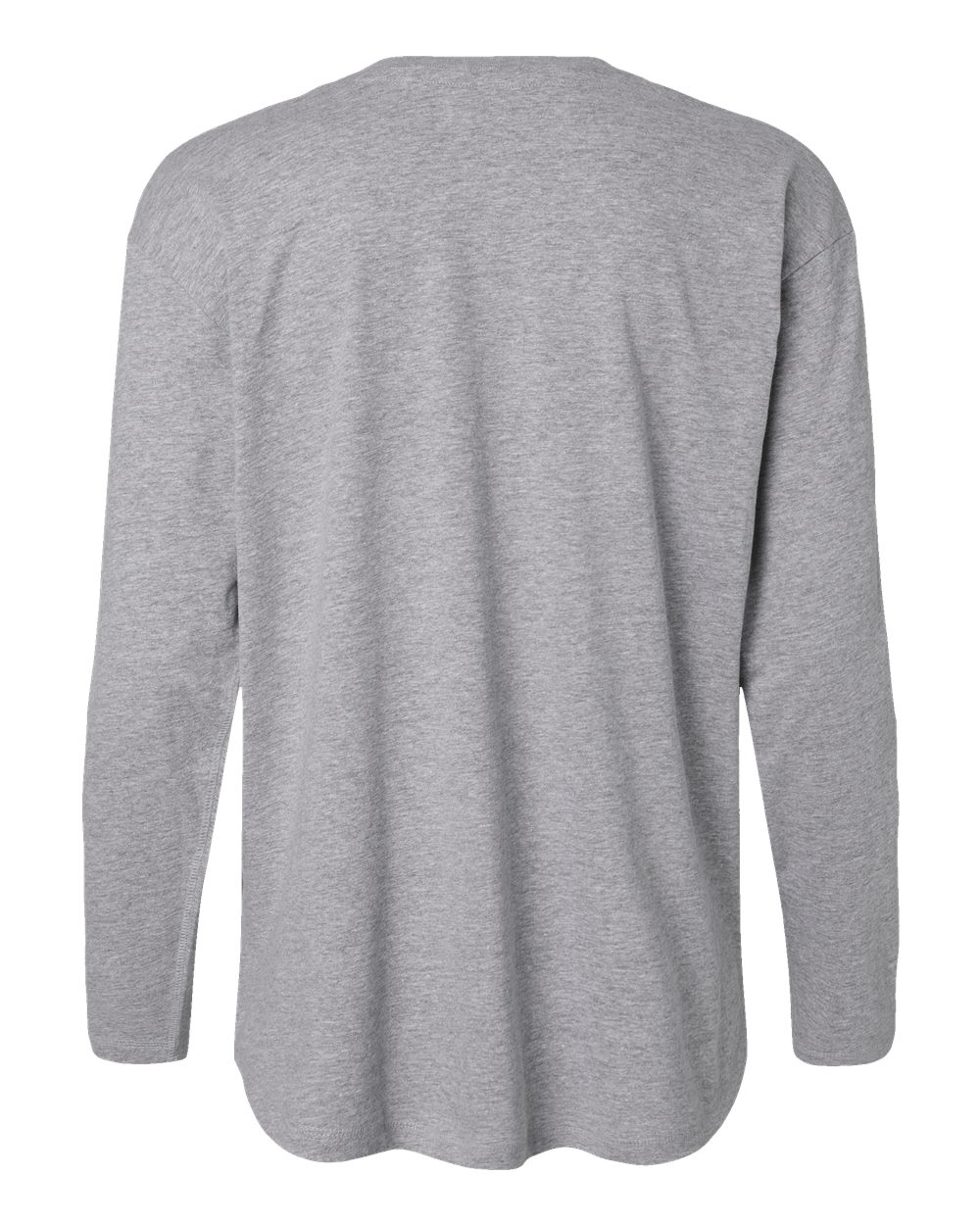 Live & Tell by LAT 3508 Women's Fine Jersey Long Sleeve Tee in Heather, back