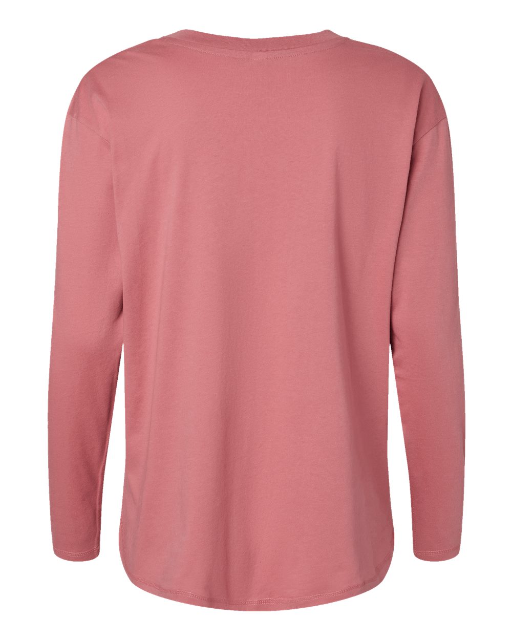 Live & Tell by LAT 3508 Women's Fine Jersey Long Sleeve Tee in Mauvelous, back