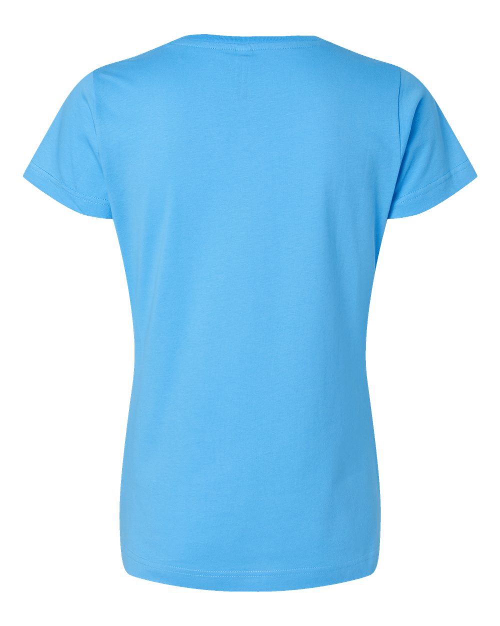 Live & Tell by LAT 3516 Women's Fine Jersey Tee in Aqua, back