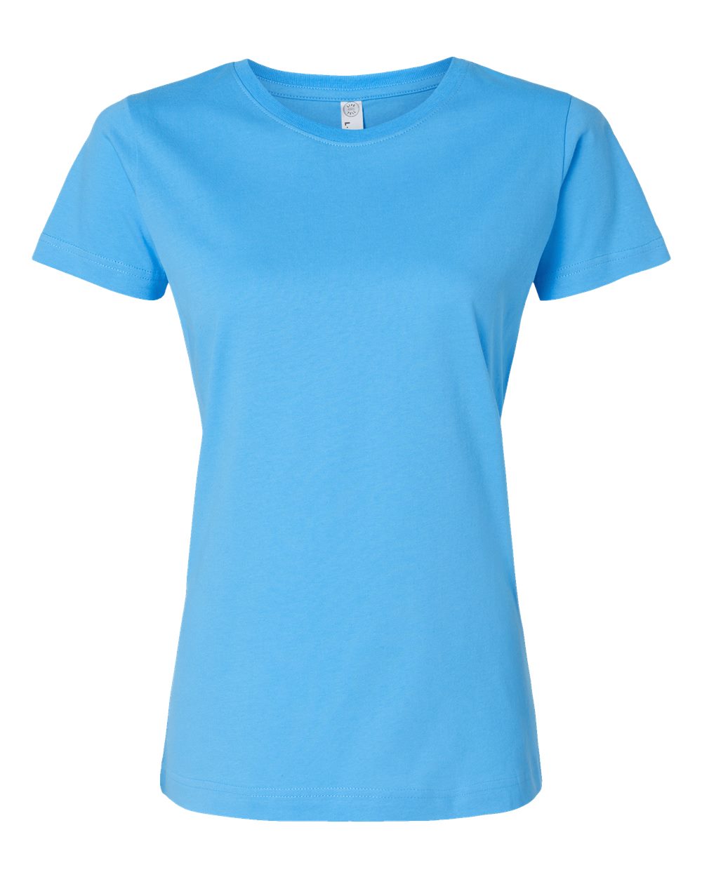 Live & Tell by LAT 3516 Women's Fine Jersey Tee in Aqua