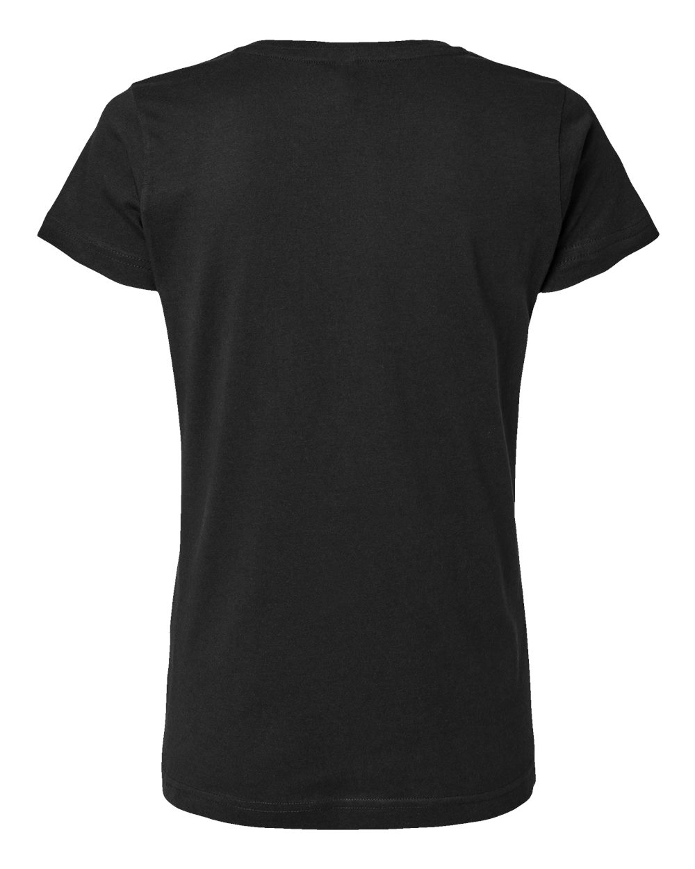 Live & Tell by LAT 3516 Women's Fine Jersey Tee in Black, back