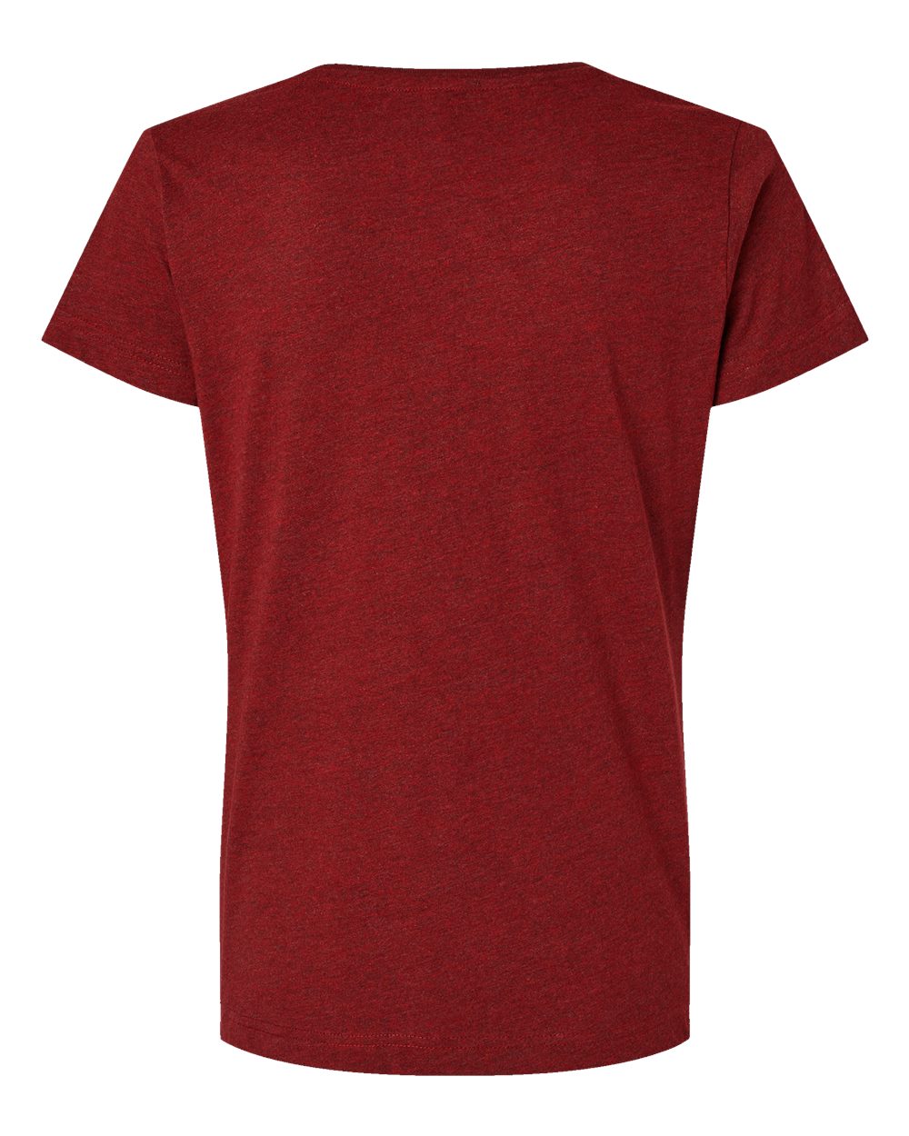 Live & Tell by LAT 3516 Women's Fine Jersey Tee in Cardinal Blackout, back