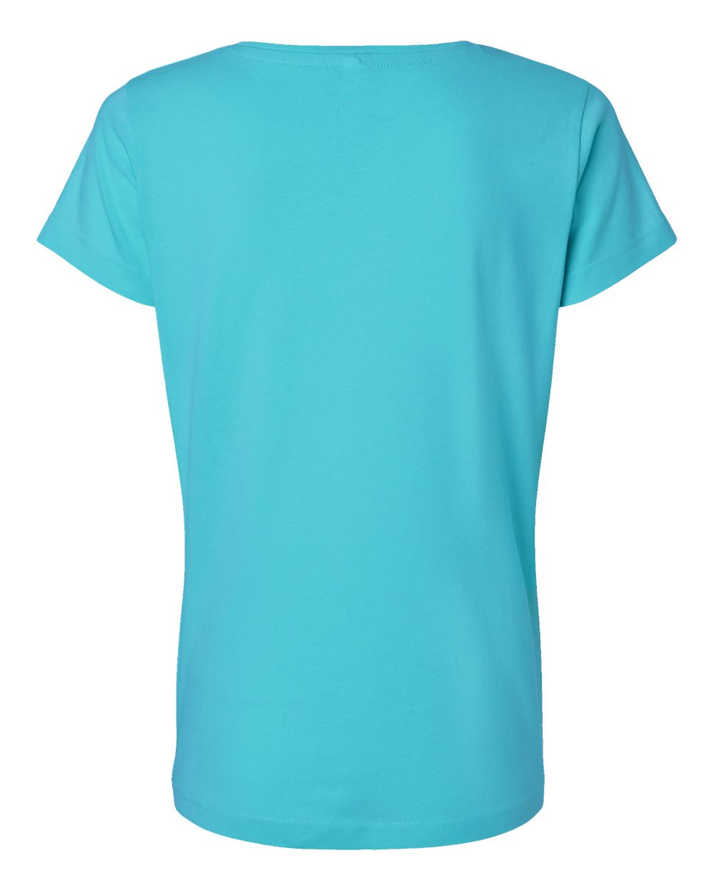 Live & Tell by LAT 3516 Women's Fine Jersey Tee in Caribbean, back