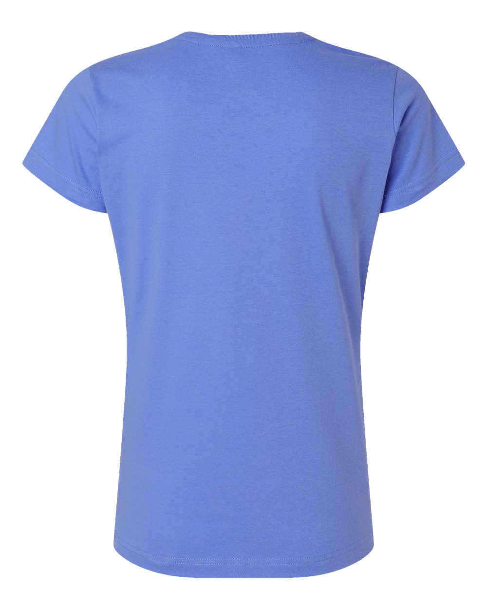 Live & Tell by LAT 3516 Women's Fine Jersey Tee in Carolina Blue, back
