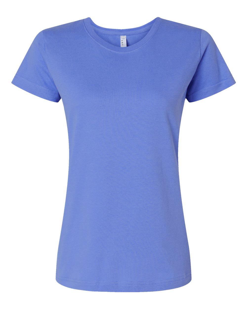 Live & Tell by LAT 3516 Women's Fine Jersey Tee in Carolina Blue